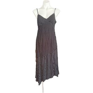 Black and White Asymmetrical Polka Dot Dress Sugarkiss  Sz M